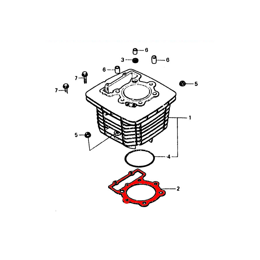 Moteur - Joint d'embase - XL500  12191-429-000