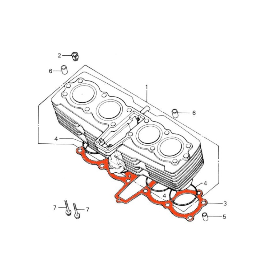 Moteur - Joint d'embase - CB750C/K/F - CB900F 12191-425-010