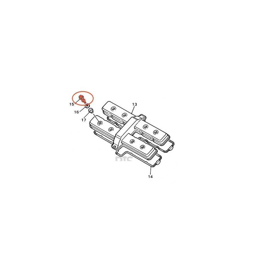 Moteur - Couvercle culasse - Vis de serrage (x1) - 90109-064F0 9001...