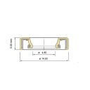 Compte tour - Joint Spy d'étanchéité sur couvercle culasse - 4.8x14...