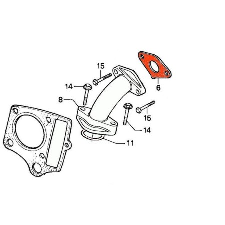 Moteur - Entretoise de Pipe d'admission - ST70 16173-GC7-010