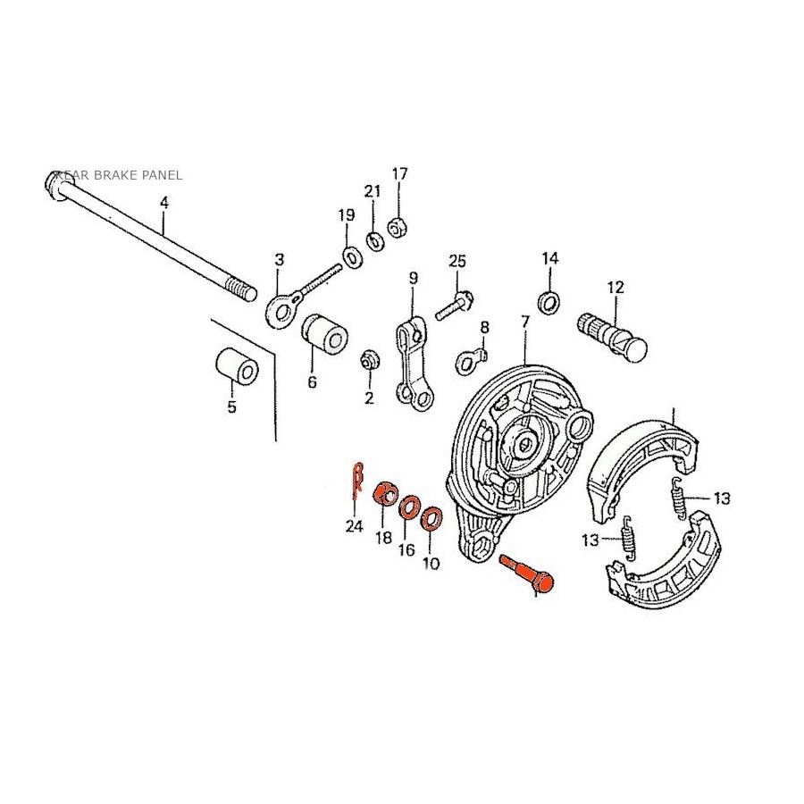 Frein - Ensemble de fixation - Frein  90127-001-010