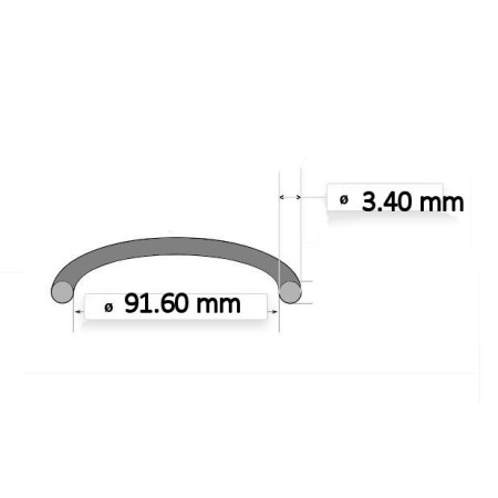 Joint Torique - ø 91.60 x3.40mm - ( moteur - filtre a huile - 92055...