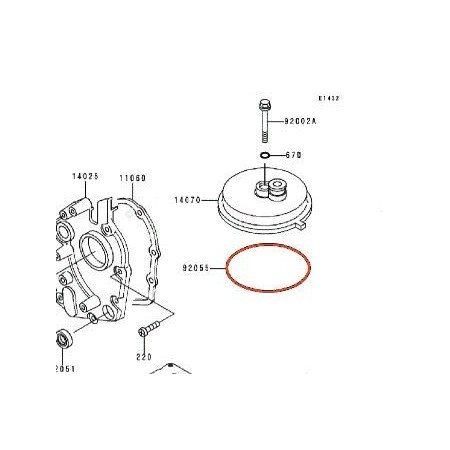 Joint Torique - ø 91.60 x3.40mm - ( moteur - filtre a huile - 92055...