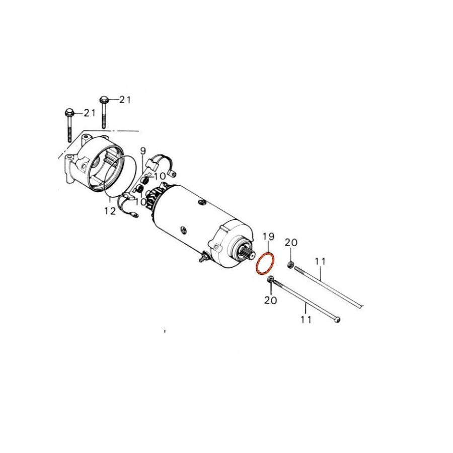 Demarreur - joint torique - 42.50 x2.00 mm - 91309-MA6-000 91309-28...