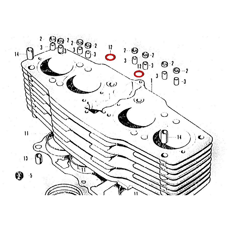 Moteur - Joint torique - ø 11.00 x2.40mm - 91303-035-0000 - (passag...