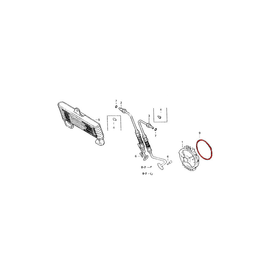 Moteur - Joint torique de carter de filtre a huile - 81.00 x4.50mm ...