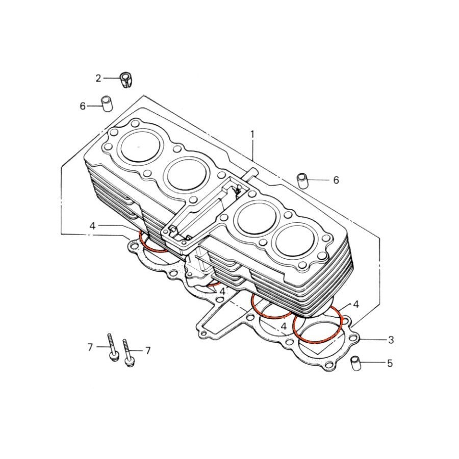 Moteur - Embase - joint torique - ø 66.80 x2.00 mm - (x1) 91302-425...