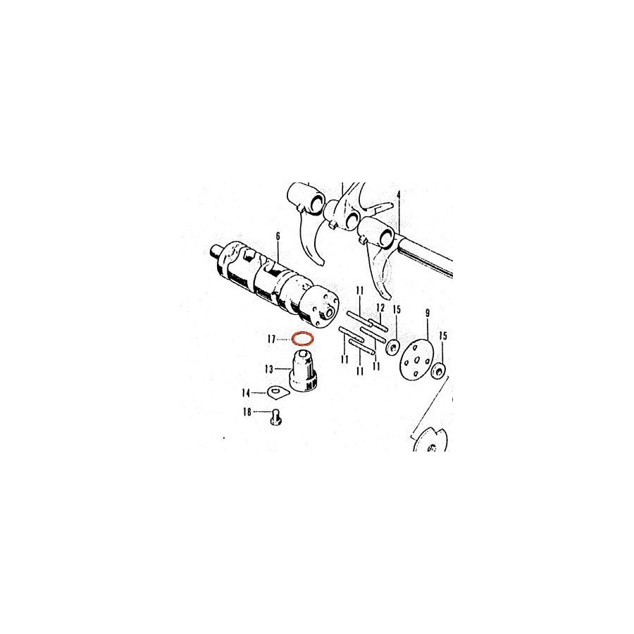 Contacteur point Mort - joint torique - ø 18.00 x3.00 - 91311-044-0...