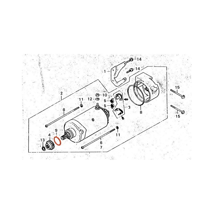 Demarreur - joint torique ø 24.40 x3.10 mm - 91309-300-000 91312-MG...