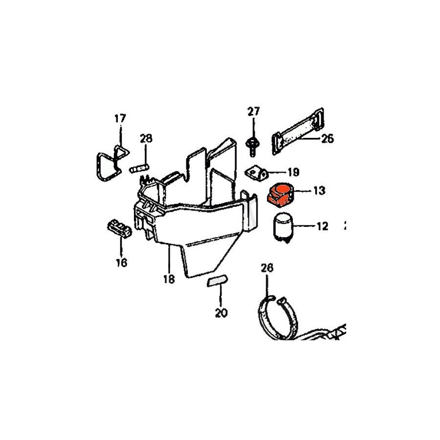 Clignotant - Silent bloc de support relai 38306-KB4-010