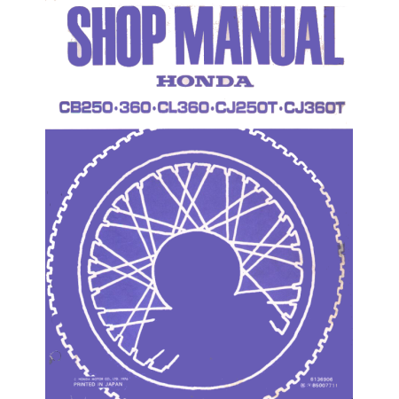 Manuel Atelier - CB250G, CB360G, CL360, CJ250, CJ360 - Version PDF ...