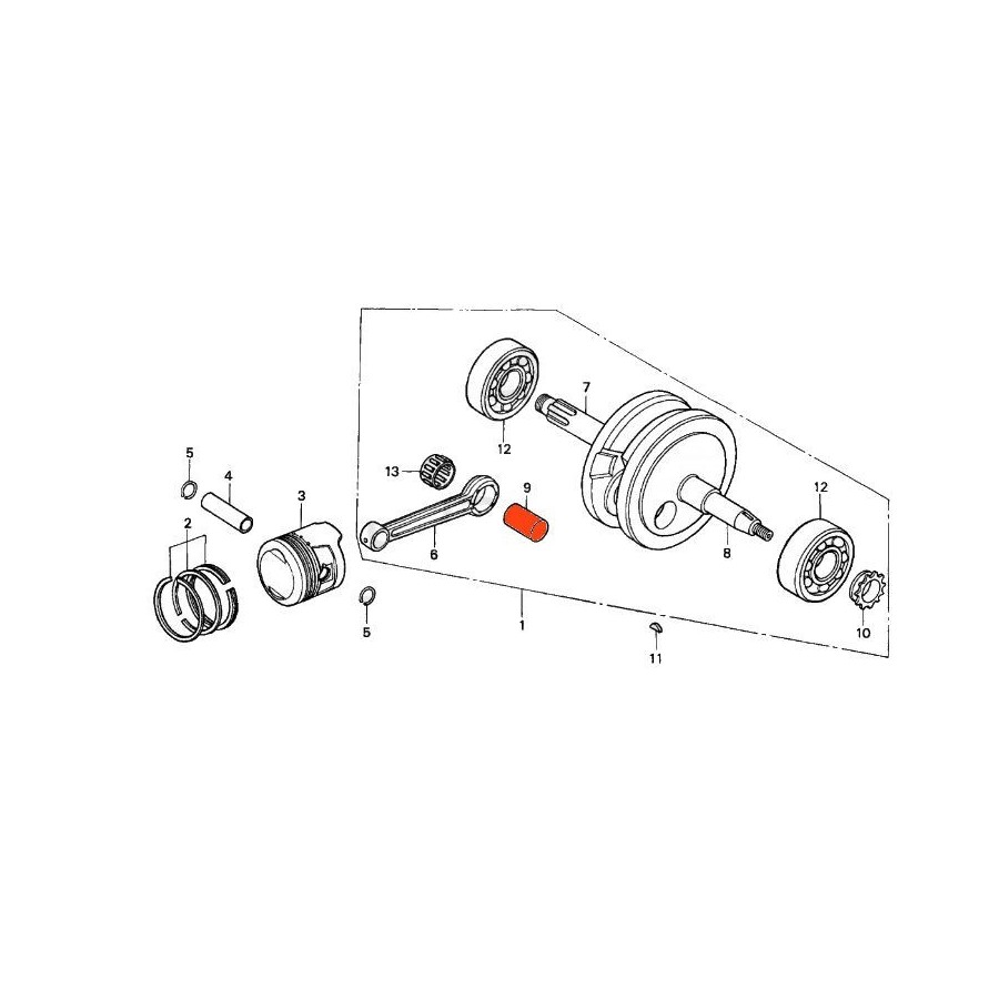 Moteur - Maneton de bielle - XR70 13381-GF6-300