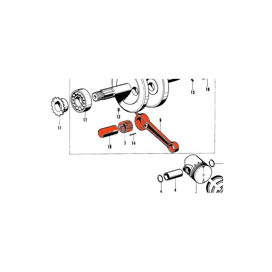 Moteur - Kit Bielle de remplacement - PF50 13201-063-300