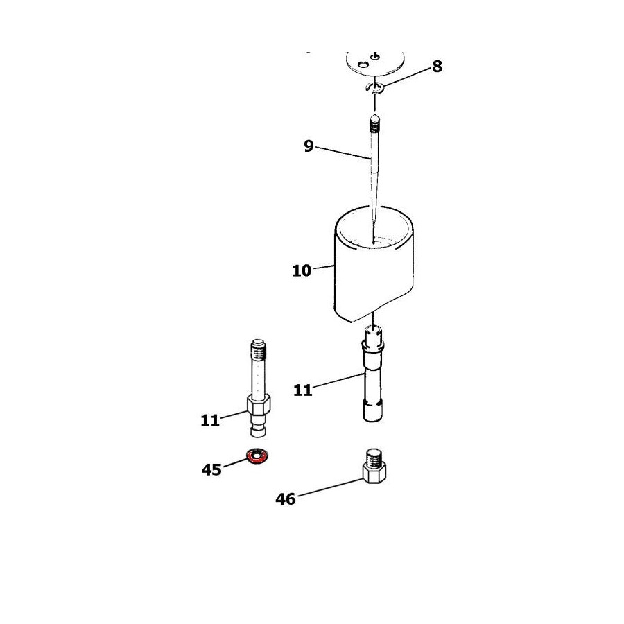 45 - Puit d'aiguille - Joint 02122-045-001