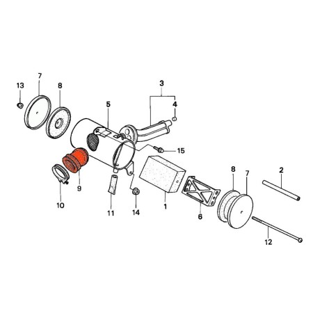 Filtre a air - Manchon de carburateur -  17253-098-830