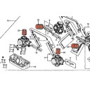 Carburateur - manchon - Pipe entrée d'air - (X1) - VF750C/S/F 16141...