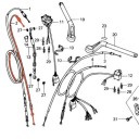 Cable - Accélérateur - Retour B - cbx1000 17920-422-000