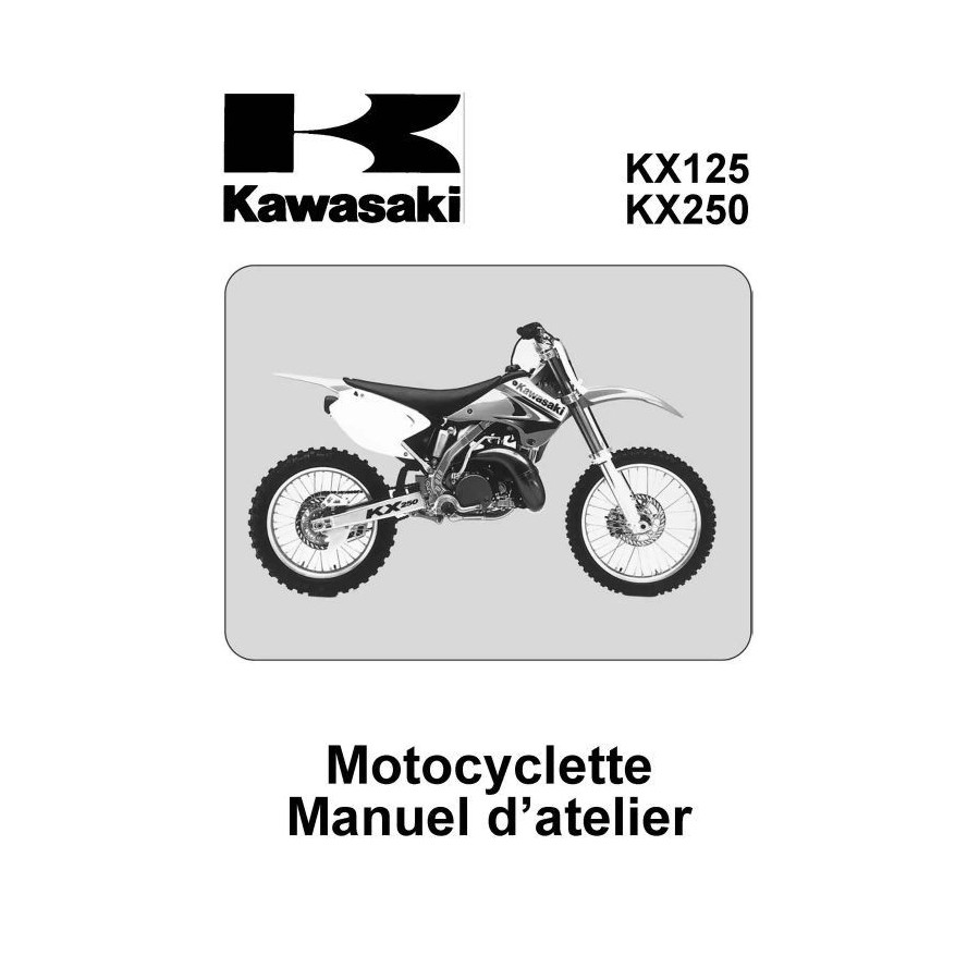 Manuel Atelier - KX125, KX250 - 1988 - Papier 00MAN-KX125-relie