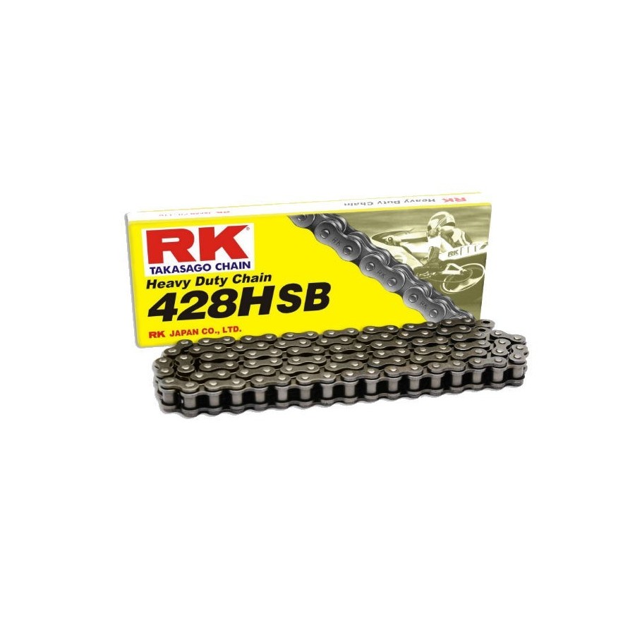 Transmission - Chaine - RK HSB - 428-110 maillons - NOIR - Ouverte ...