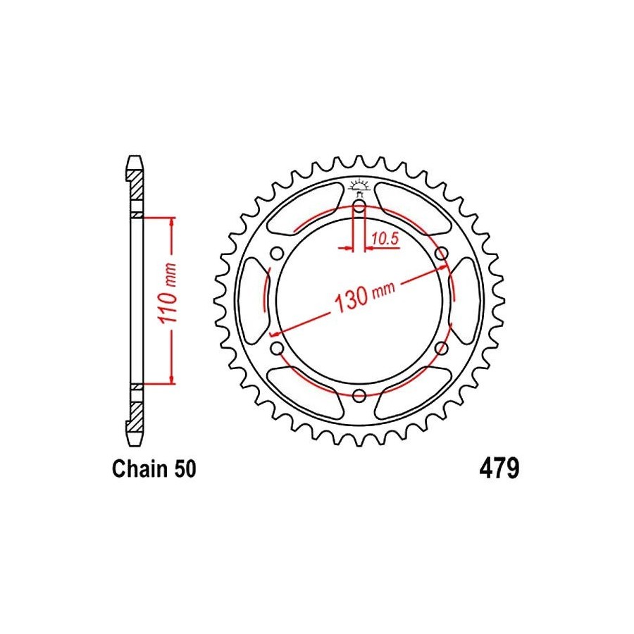 Transmission - Couronne - JTR 479 - 38 Dents - 36520-479-038