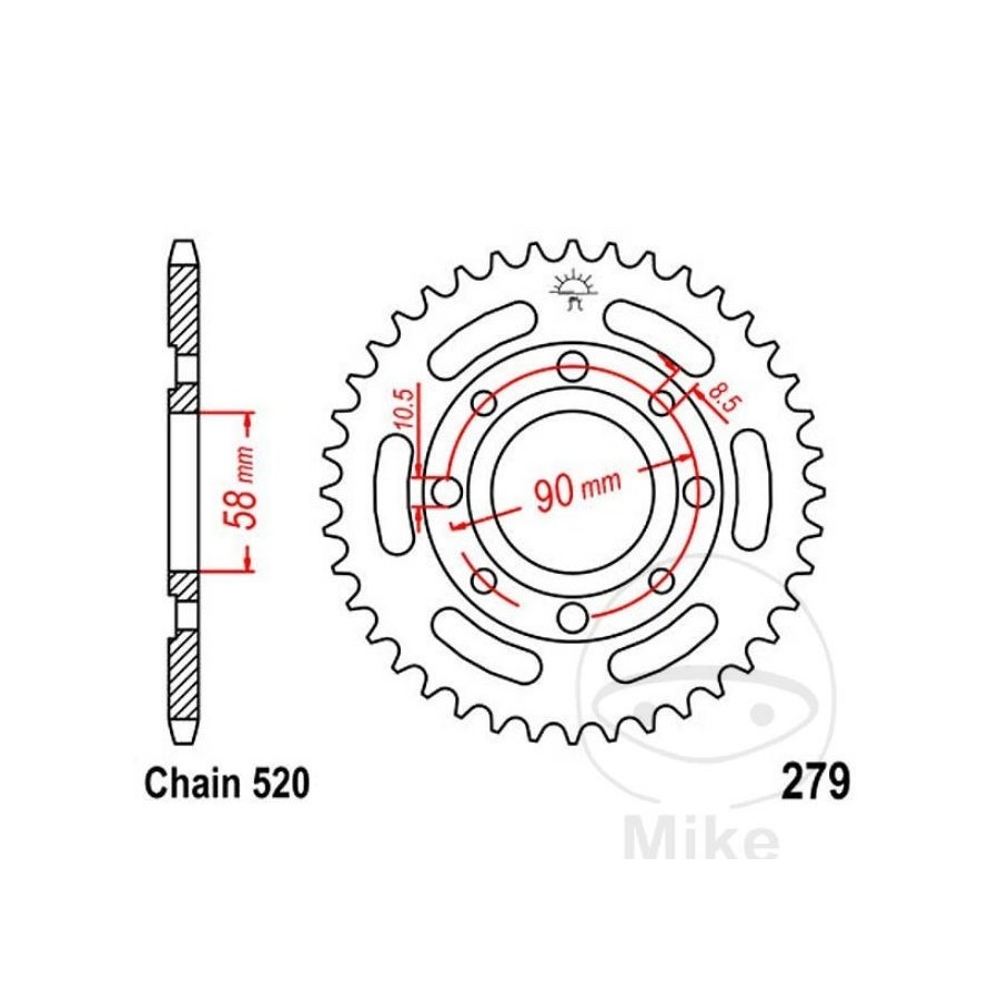 Transmission - Couronne - JTR - 279 - 620/xx dents - sur demande 36...