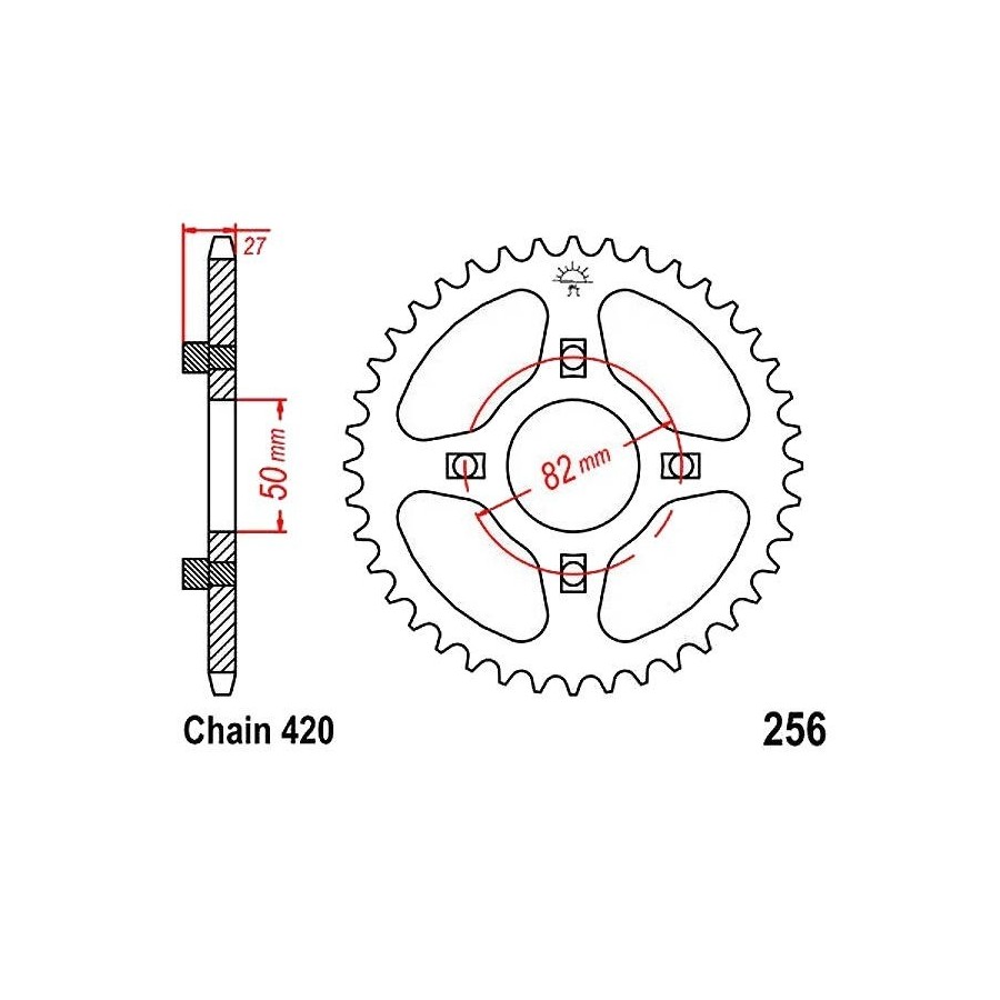 Transmission - Couronne - JTR - 256-420-28 Dents 36420-256-028