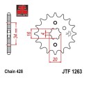 Transmission - pignon sortie boite - JTF1263 - chaine 428 - 11 dent...