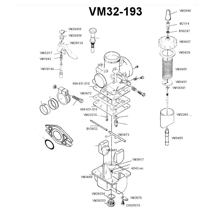 -  Liste des composant - VM32-193 00-Eclate-VM32-193