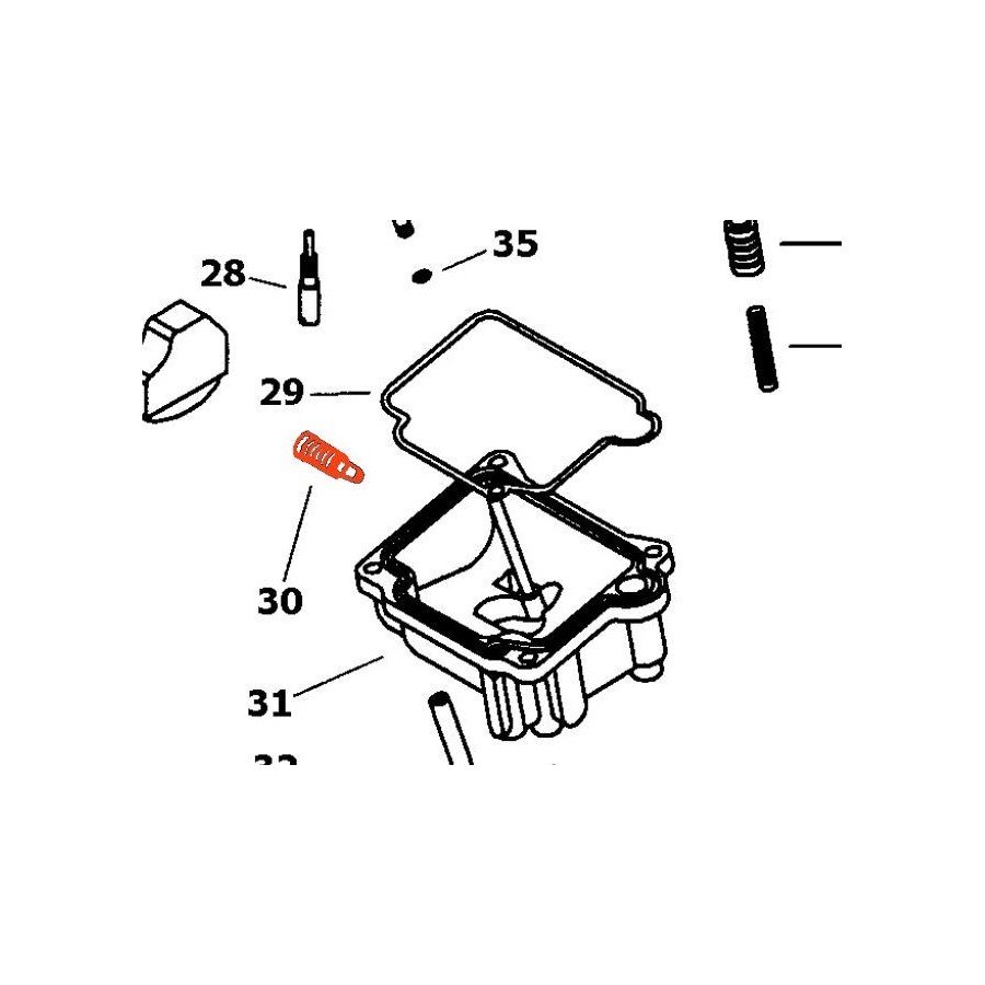 Carburateur - Vis de purge - vidange - M6 x0.75 - N189126 01165-189...