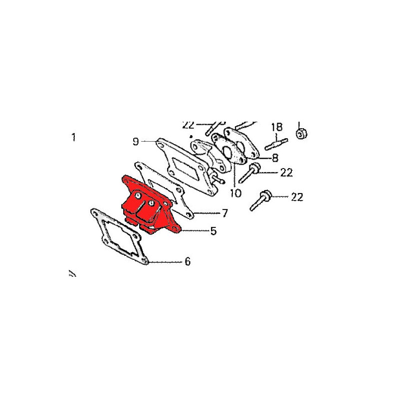 Service Moto Pieces|Moteur - Boite a  clapet - Admission - Valve - MTX50 -|MTX 50S - AD04|128,80 €